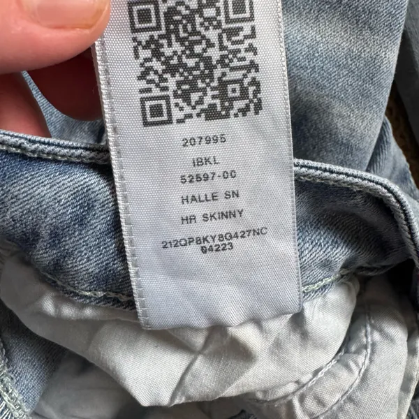 True Religion Halle High Rise Super Skinny Jeans Light Blue size 30 - Image 14