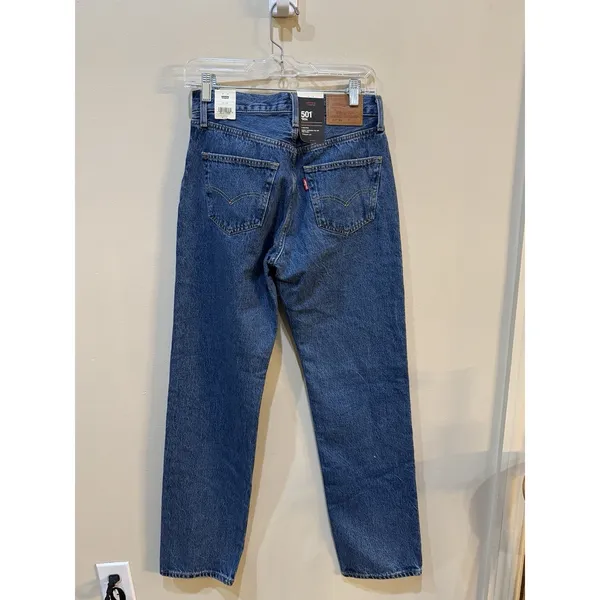 501® Original Fit Women's Jeans 90's Size 25 By 32 Medium Wash Premium Denim - Image 4