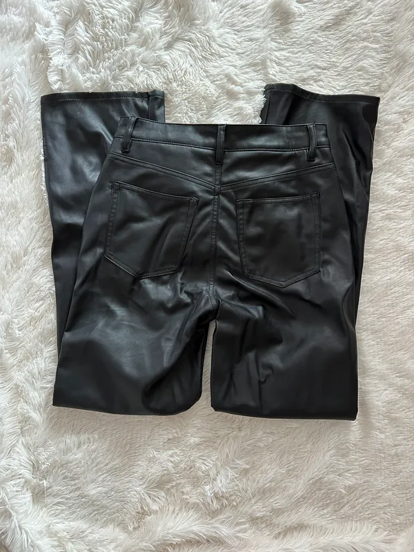 H&M Faux Leather Pants - Image 4