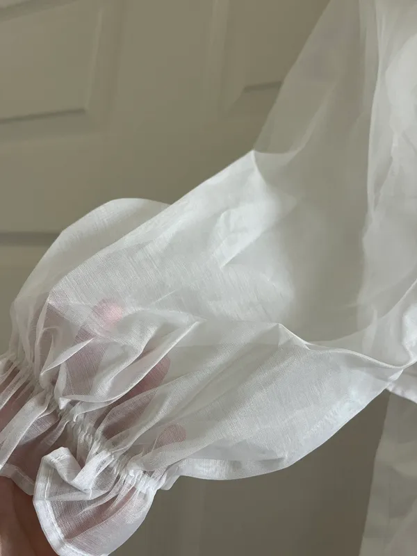Cut Out Mini Dress White Size M - Image 5