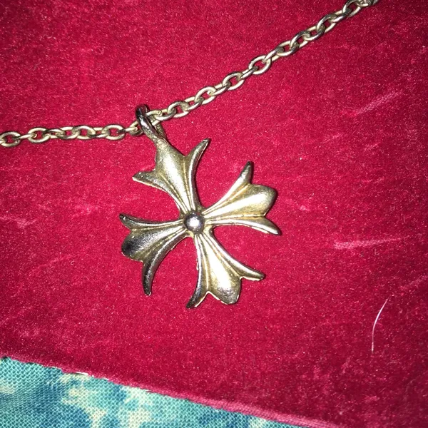 90s vintage cross necklace Silver - Image 2