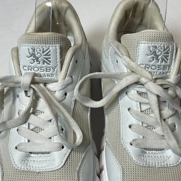 Crosby Scotland Women’s White Platform Sneakers Size‎ 40/US 10 - Image 8