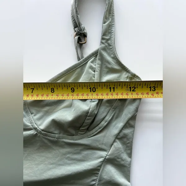 Free People Intimately Mellow mood crop top corset Green Tee Leaves XS - Image 5