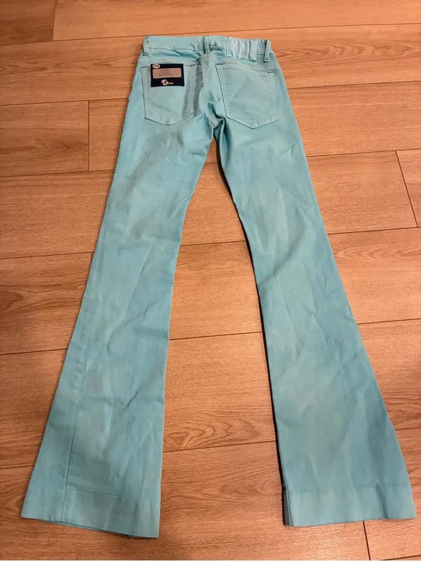 NWT Cone Denim Women’s S Gene Carnival Flare Bootcut Jean Bright Blue Size 24 - Image 7