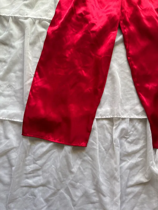 Victoria’s Secret Vintage Gold Label red Satin Pajama Pants - Image 5