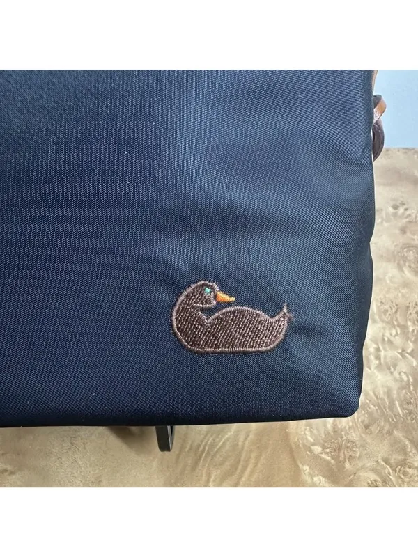 Dooney & Bourke Black Nylon Small Shoulder Bag Duck Logo Y2K Purse - Image 3