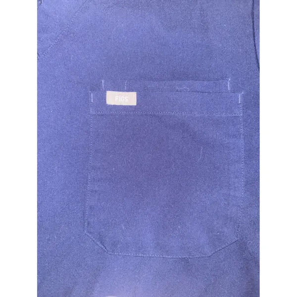 FIGS Technical Collection Casma V-Neck Scrub Top Navy Blue Womens‎ Medium M - Image 2