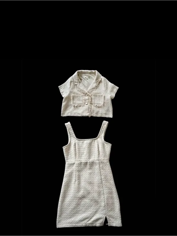 Pink Cream Tweed Set - Image 6
