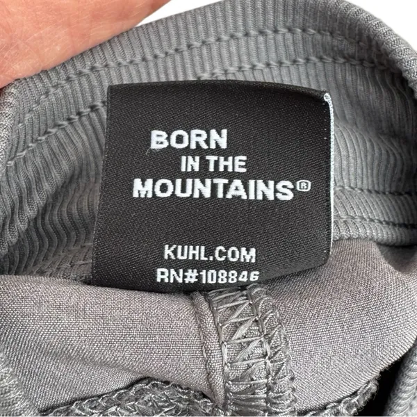 Kuhl Gray Outdoor Pants with Elastic Waistband and Straight Leg Relaxed Fit - Image 12