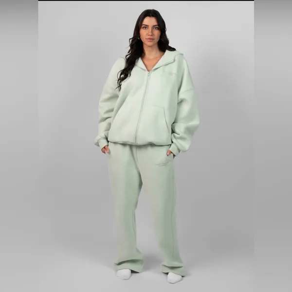 COMFRT Mint Zip-Up Hoodie Unisex - Image 3