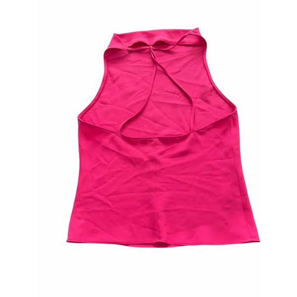 Amanda Uprichard Halter Top Women's Medium Pink Spaghetti Strap #FF7-1 - Image 7