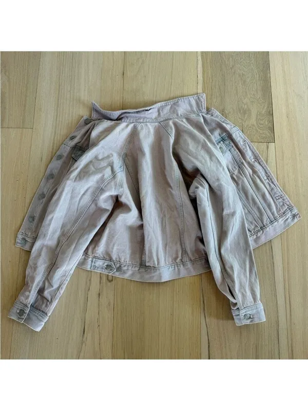Madewell The Raglan Oversized Jean Jacket: Overdyed Edition Size Small - Image 3