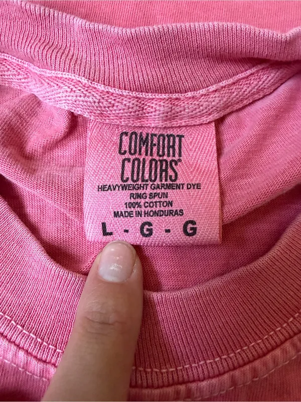 Ron John surf shop comfort colors Pink Short-Sleeve Graphic Tee size large - Image 2