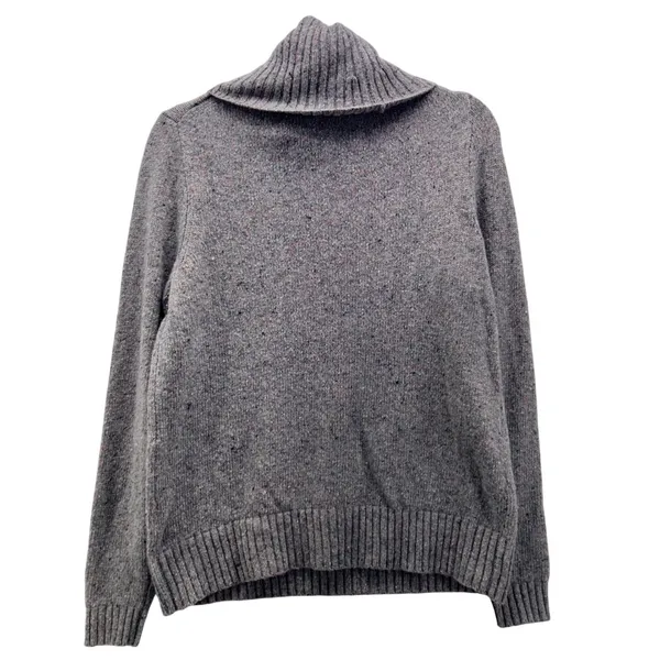 J‎ Crew Lambswool Turtleneck Sweater Gray Medium - Image 2