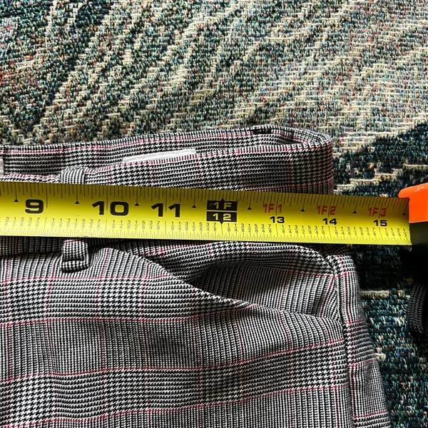 GAP Gray Signature Skinny Ankle Pants Checkered Red and Black SZ 6 High-Rise - Image 11
