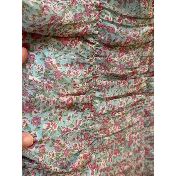 Anthropologie ASTR Dress‎ Ruffle Sleeves & Hem Floral Fitted Women Size XL - Image 4