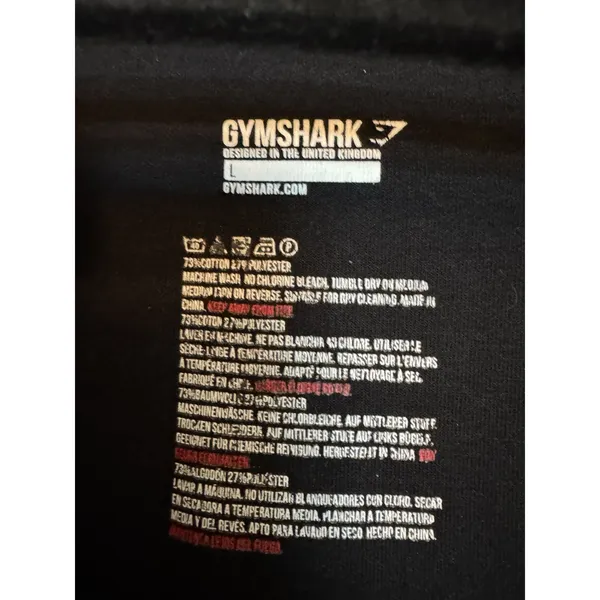 Gymshark Black Zip Up Hoodie Jacket Women’s Large Athletic Fit - Image 6