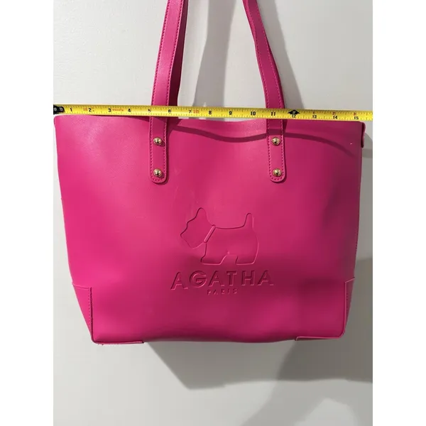 Agatha Paris Scotty Pink Handbag Purse J‎ - Image 8