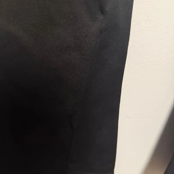OQQ Black Fold Over Waist Flare Leggings Yoga Pants Extra Small - Image 6