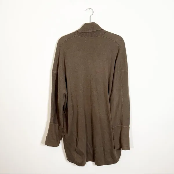 Urban Outfitters Open Front Long Line Brown Cardigan Sweater Small - Image 3