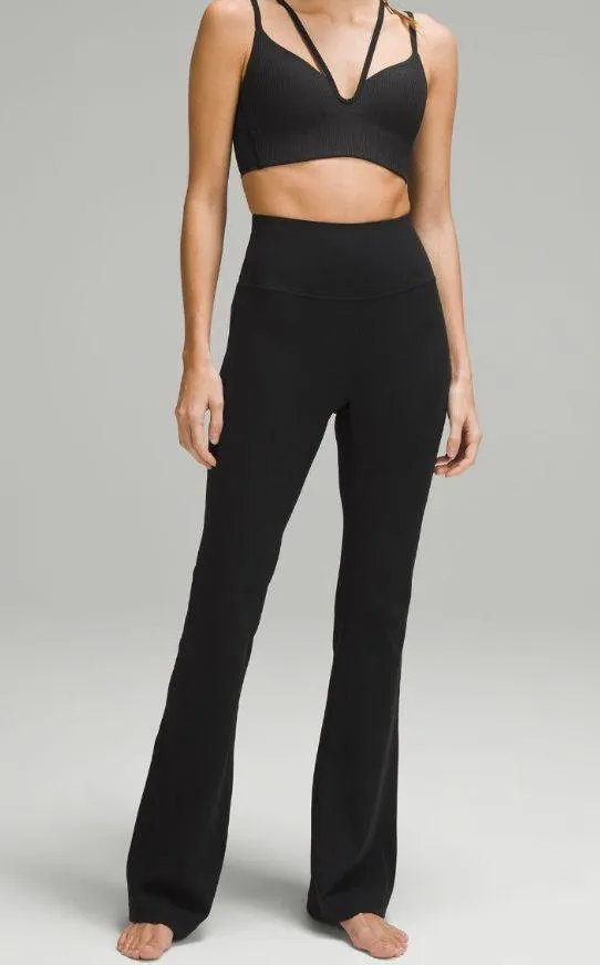 Lululemon Groove Super-High-Rise Flared Pant Nulu Regular Black - Image 2