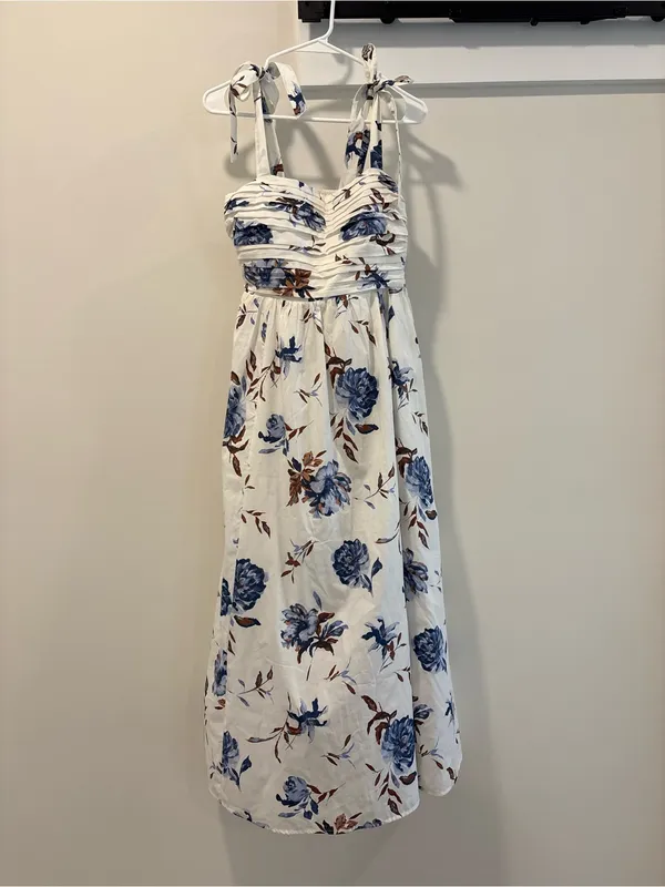 Abercrombie And Fitch Emerson Tie Strap Midi Dress Size Small - Image 2