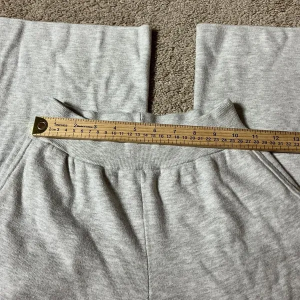 Uniqlo Women Heather Gray Wide Leg Knit Lounge Pants‎ Small 472116-44-02 - Image 2