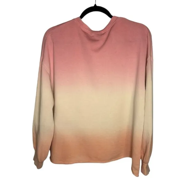 Rails Reeves Pink Peach dip‎ dye sweatshirt NWT Size Small - Image 8
