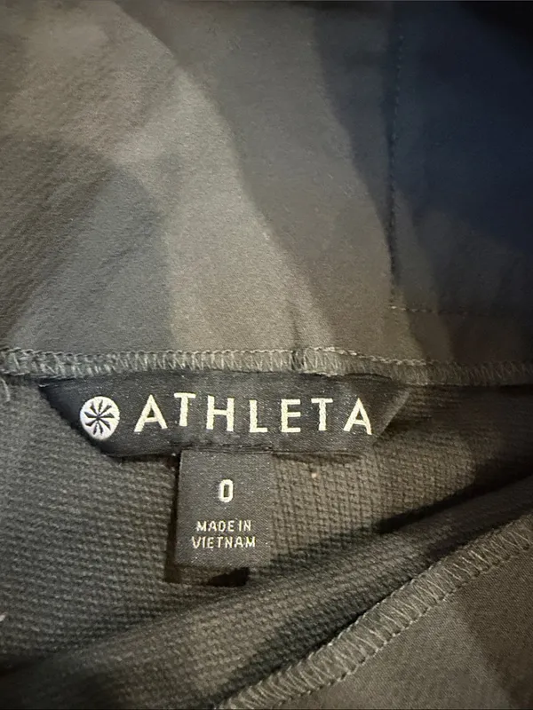 Athleta Stellar Straight Leg Pants Womens Size 0 Gray Front Hem Slit - C61-127 - Image 4