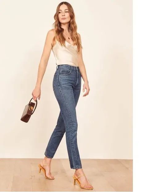 Reformation Discontinued Stevie Ultra High Rise Straight Jeans size 26 - Image 2