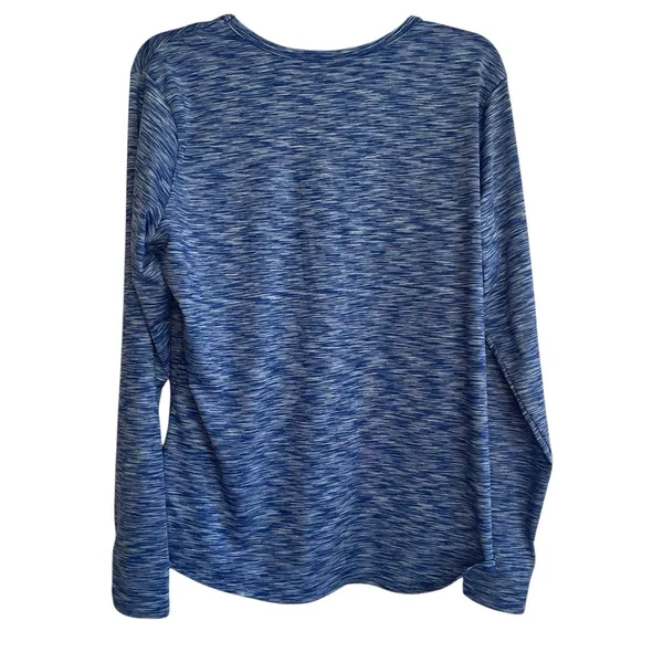 ScrubStar Premium Collection Underscrub Top Women L Active Base Layer Blue Soft - Image 2