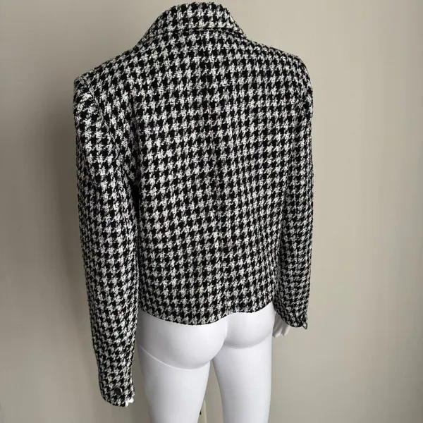 Anthropologie Maison D’ Amelie Made In Paris Houndstooth Twee Jacket - Image 4