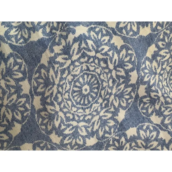 Luxology Blue White Mandala Print Bell Sleeve Dress Women's XL‎ - Image 8