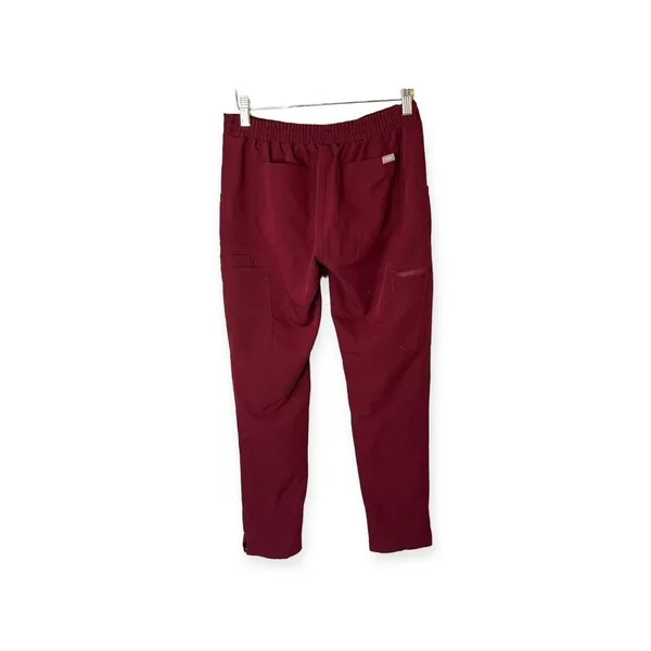 FIGS Women’s Yola High Waisted Skinny Scrub Pants XS Burgundy - Image 4