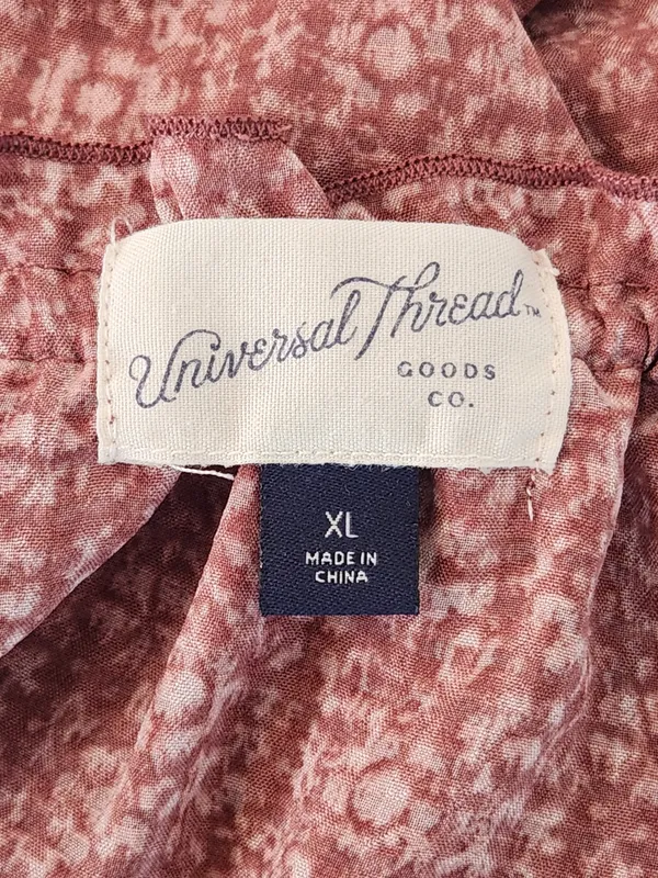 Universal Thread Pink Print Boho Blouse Size XL - Image 7