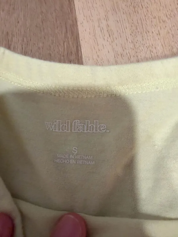Wild fable baby tee yellow - Image 3