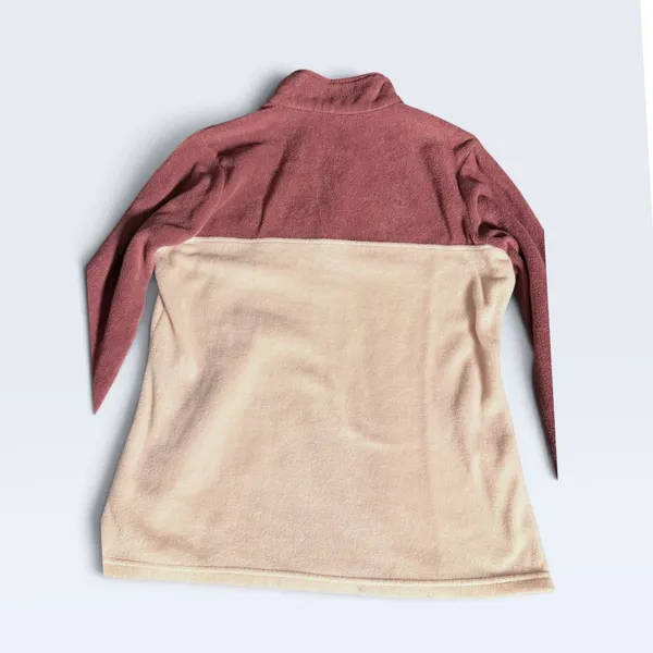 Columbia Benton Springs Fleece Pullover Women lite plum/pink Colorblock Size med - Image 2