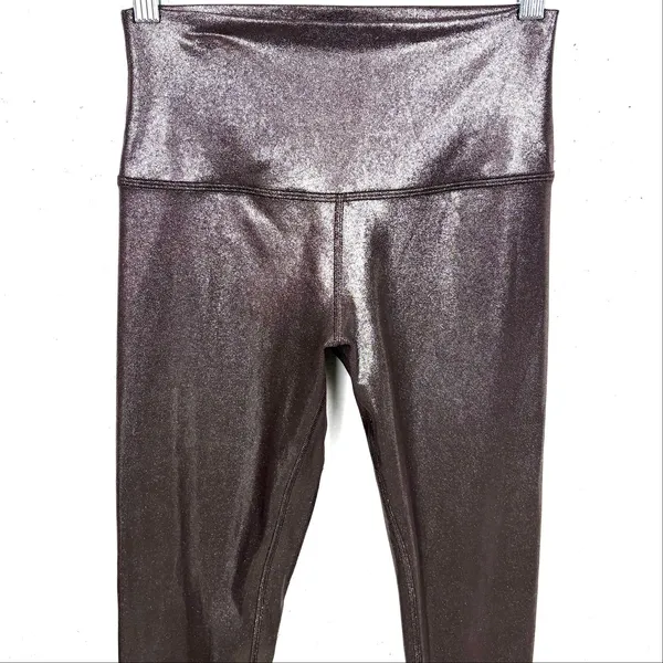 Lululemon Align High Rise Pants 25" Shine Nulu Radiate Foil French Press Size 6 - Image 8