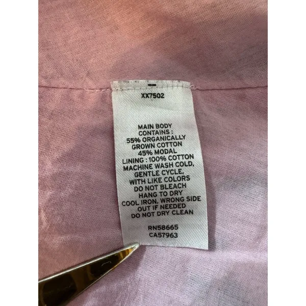 Chelsea 28 Womens XL Dress Pink Green Organic Cotton Resort Summer Casual Travel - Image 10