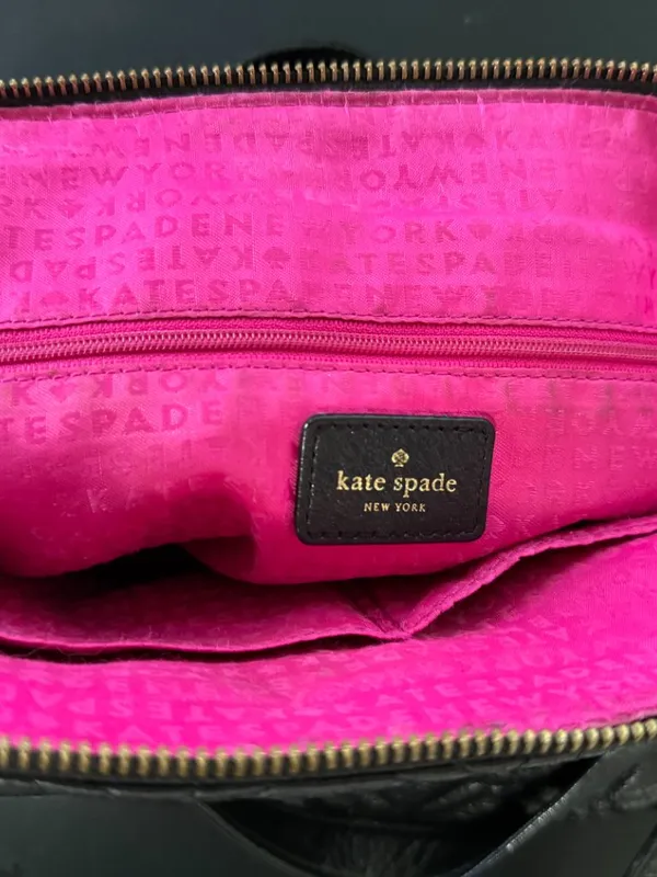 Kate Spade Small Rachelle Astor Court Quilted Satchel Black 100% Leather Purse - Image 2