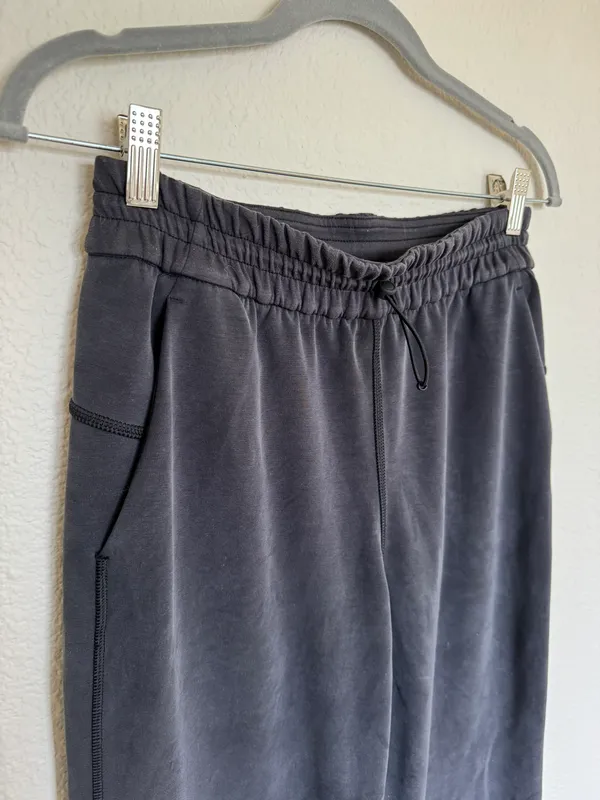 Lululemon Wide Leg Navy Blue Track Sweats - Image 3