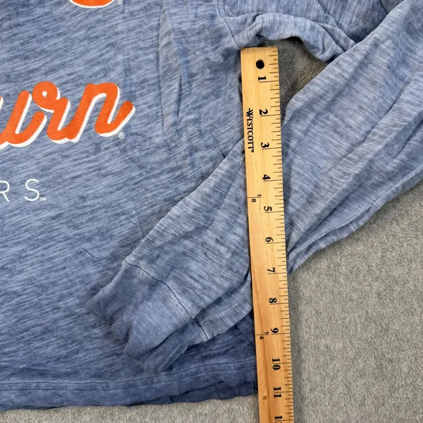 Auburn Tigers Rivalry Threads Women's Small Cropped Long Sleeve Henley Shirt - Image 6