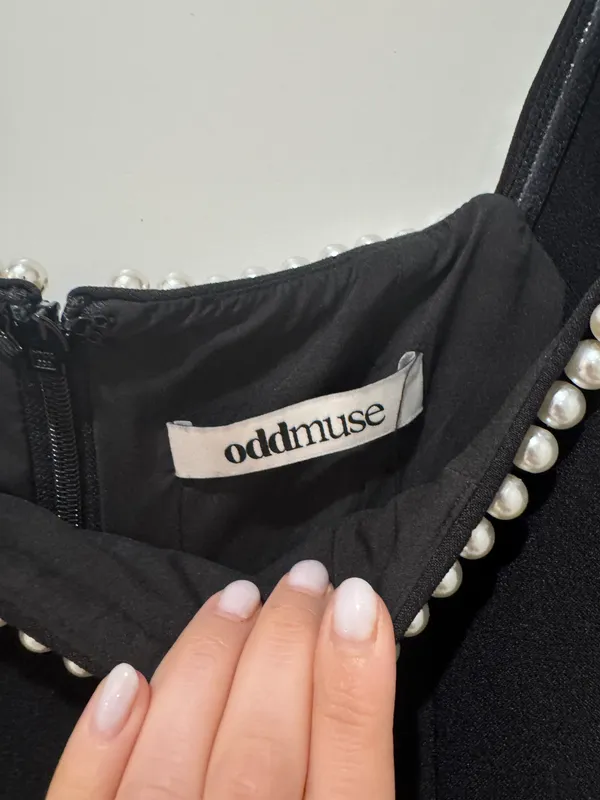 Oddmuse The Ultimate Muse Pearl Dress Black Size XS - Image 4