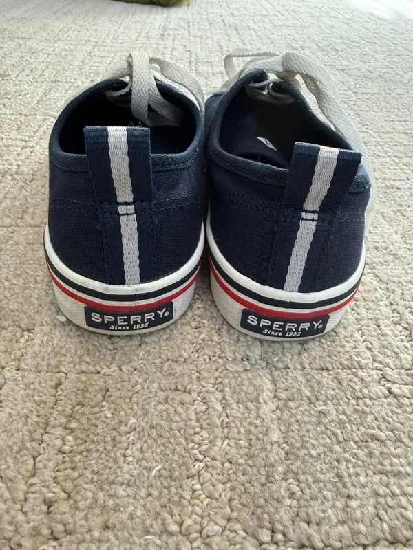 Sperry Topsider navy canvas tennis shoes sz 6.5 - Image 3