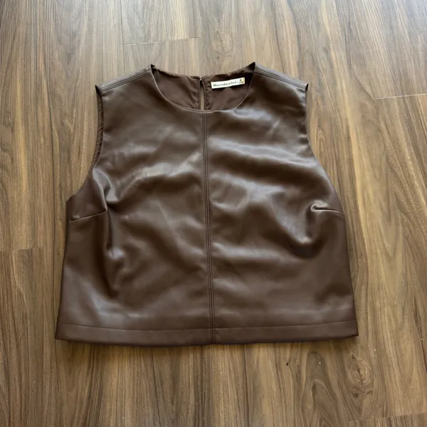 Abercrombie Faux Leather Tank - Image 2