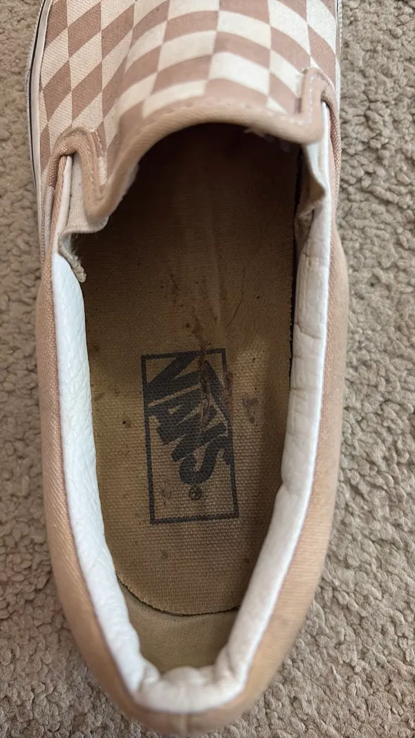 Pink Checkered Vans Slip-On - Image 6
