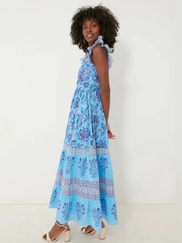 Tuckernuck Celina Moon Flavian Maxi Dress Medium - Image 4