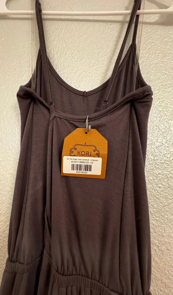 Grey Sleeveless Jumpsuit Gray - Image 3