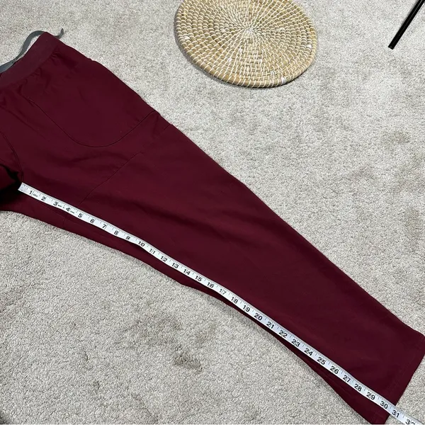 Figs Women’s Nepal Skinny Scrub Pants Pull On Limited Edition in Burgundy XL - Image 14
