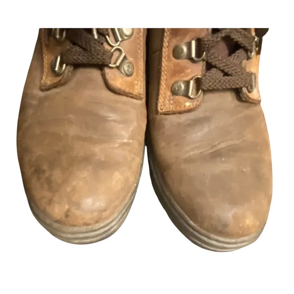 Timberland 12343 Brown Leather Hiking Work Boots Women's Size 9 Waterproof GORP - Image 9